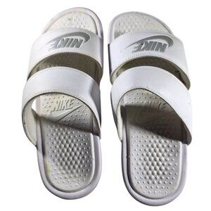 Nike White Slide Sandals womens Size 9 Lightweight Comfort Durable